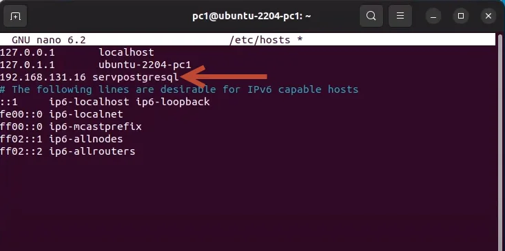 В файлике hosts на ubuntu прописать ip хост пару