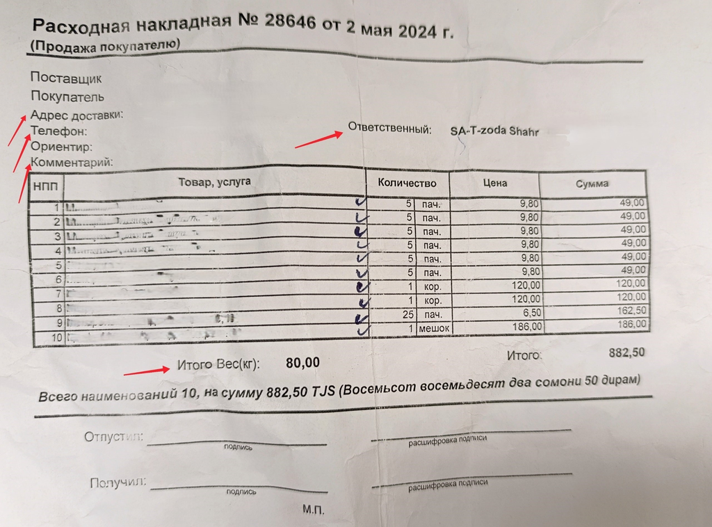Как создать внешнюю печатную форму расходной накладной с доп. полями?
